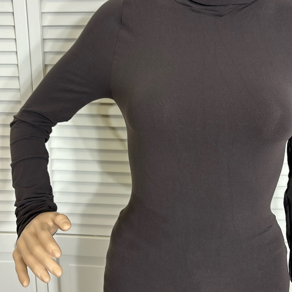 Spanx On Top & In Control Turtleneck Top In Brown… - image 3